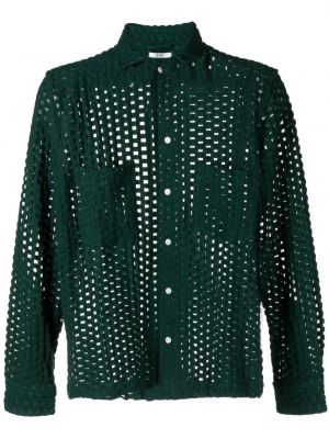 Camicia a quadri trasparente Bode verde