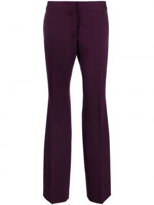 Vlněné kalhoty Jil Sander fialové