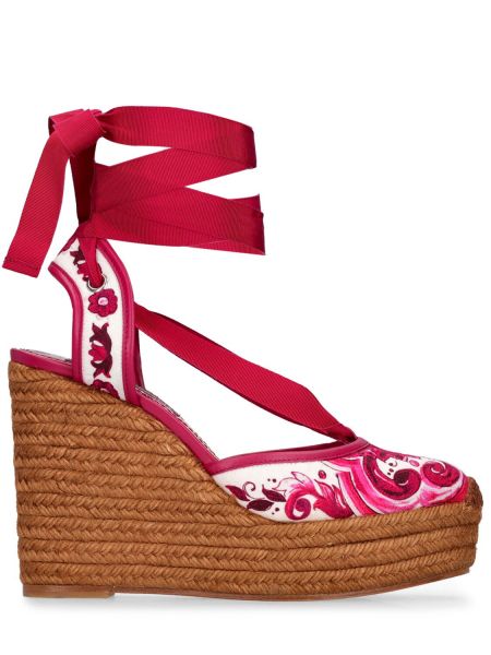 Pantofi cu imagine Dolce & Gabbana alb