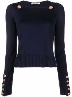 Pull à boutons Ports 1961 bleu