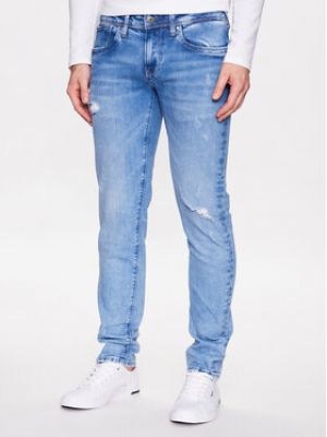 Jeans skinny slim Pepe Jeans bleu