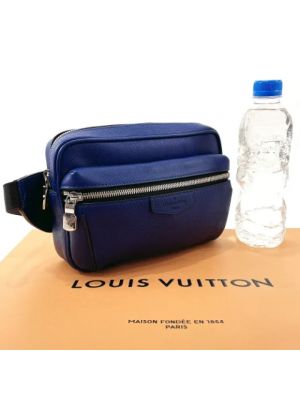 Riñonera de cuero Louis Vuitton Vintage azul
