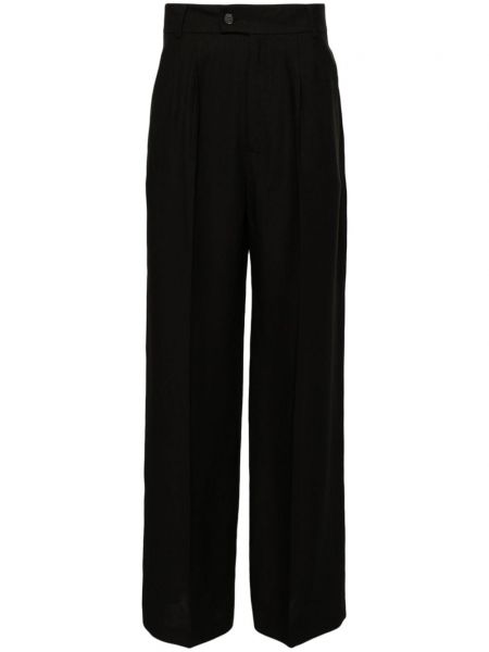 Pantalon droit plissé Patrizia Pepe noir