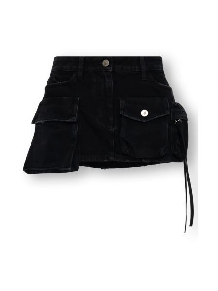 Spódnica jeansowa The Attico czarna