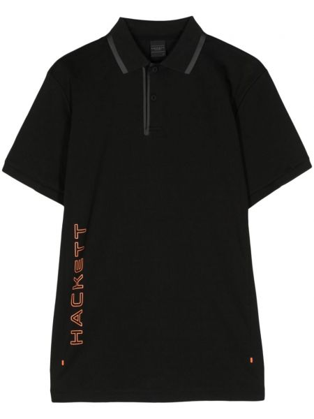 Poloshirt aus baumwoll mit print Hackett schwarz