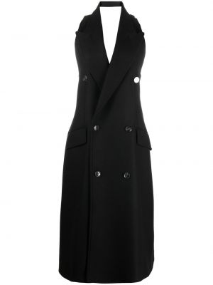 Kabát bez rukávů Mm6 Maison Margiela černý