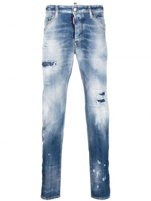 Slim fit skinny fit-jeans Dsquared2 blå