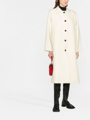 Manteau en laine Harris Wharf London blanc