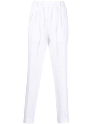 Lanene hlače Gabriele Pasini bijela