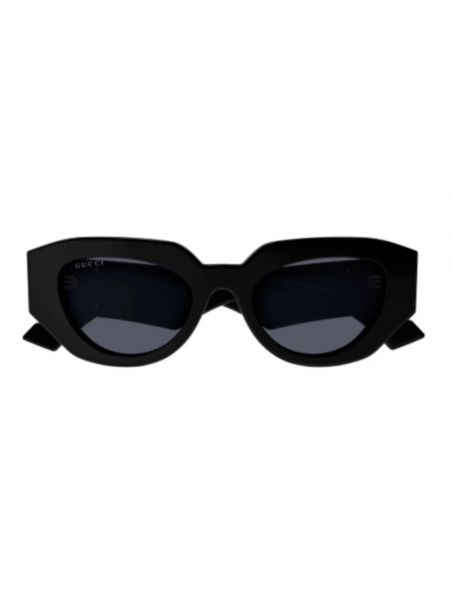 Okulary przeciwsłoneczne w geometryczne wzory eleganckie w geometryczne wzory Gucci czarne