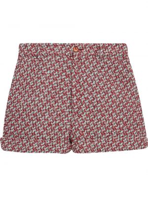 Tweed shorts Gucci rød