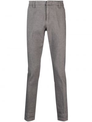 Bavlněné kalhoty Dondup šedé