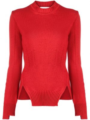 Sweter z kaszmiru Alexander Mcqueen czerwony