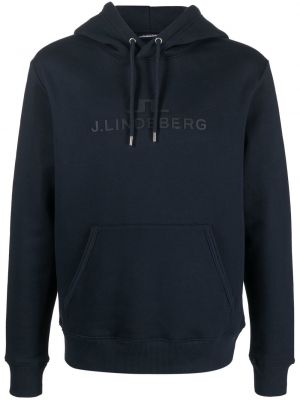 Kapučdžemperis ar apdruku J.lindeberg zils
