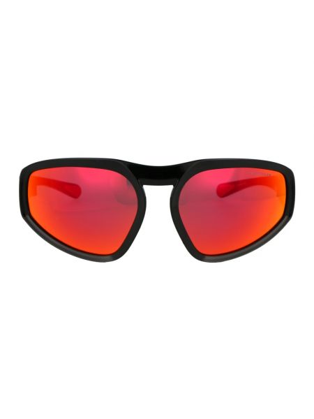 Okulary przeciwsłoneczne w geometryczne wzory Moncler czarne