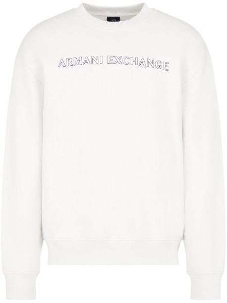 Baskılı sweatshirt Armani Exchange beyaz