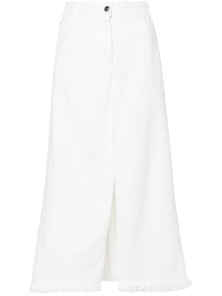 Suknja s prorezom na rese Antonelli bijela