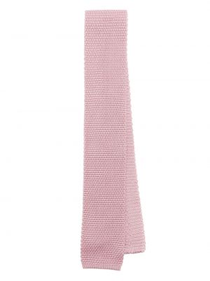 Jedwabny krawat Brunello Cucinelli różowy