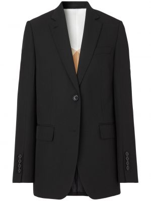 Lang blazer Burberry svart