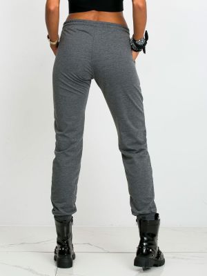 Sportovní kalhoty Fashionhunters šedé