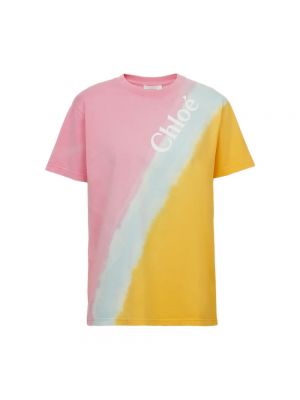 Koszulka z nadrukiem Chloe różowa
