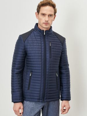 Priliehavý zimný kabát Altinyildiz Classics modrá