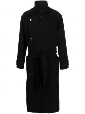 Gyapjú kabát Lemaire fekete
