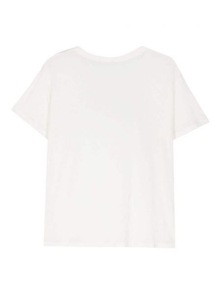 T-shirt en lyocell à motif mélangé Baserange blanc