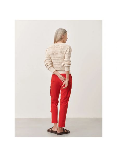 Pantalones cargo de tela jersey Jane Lushka rojo