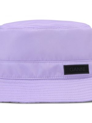 Kepurė Ganni violetinė
