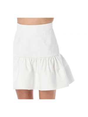 Mini falda con volantes Patou blanco