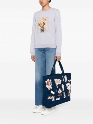 Shopper handtasche aus baumwoll Maison Kitsuné
