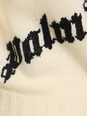 Suéter de lana Palm Angels blanco