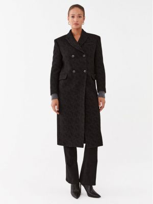 Manteau en laine Pinko noir