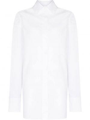 Camisa con escote v The Attico blanco