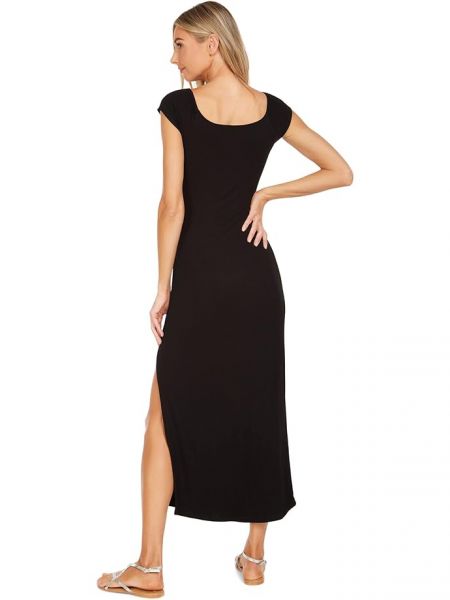 Черное длинное платье Michael Lauren