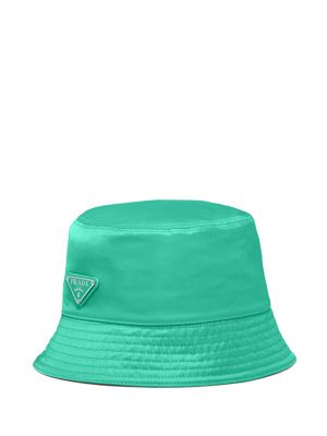 Нейлоновая шляпа Prada зеленая