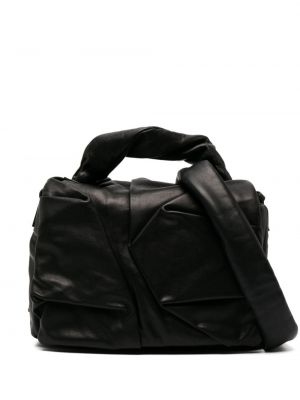 Drapovaný kožená nákupná taška Vic Matié