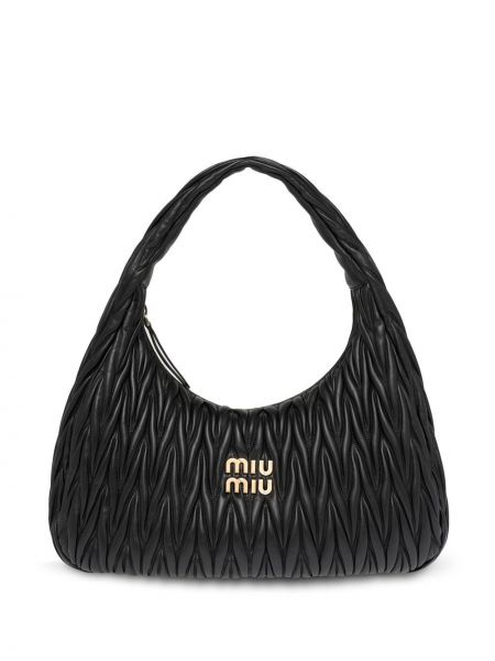 Kožená kabelka Miu Miu