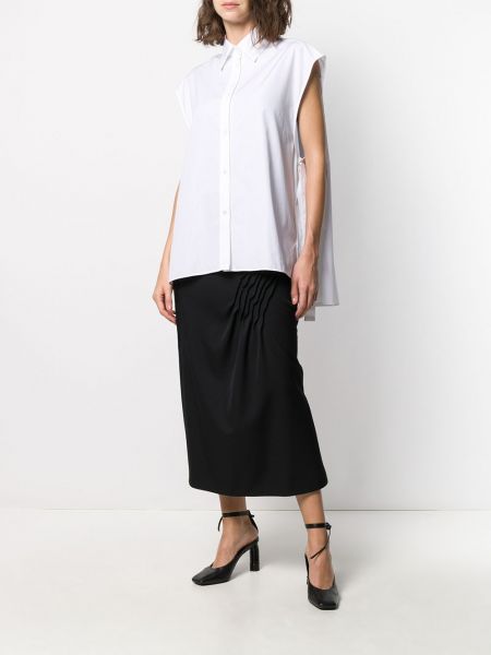 Camisa con lazo sin mangas Nina Ricci blanco