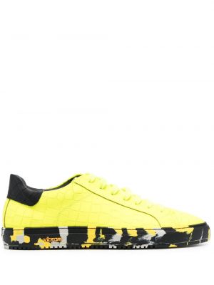 Δερμάτινα sneakers Hide&jack κίτρινο