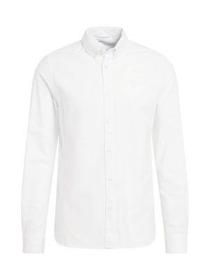 Риза Knowledgecotton Apparel бяло