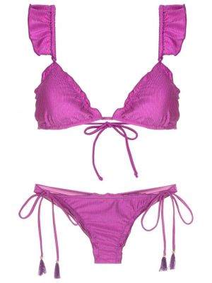 Bikini mit rüschen Brigitte lila