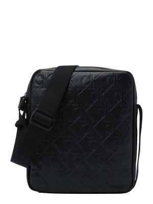 Crossbody táska nyomtatás Calvin Klein fekete