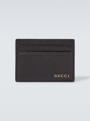 Portefeuille en cuir Gucci noir