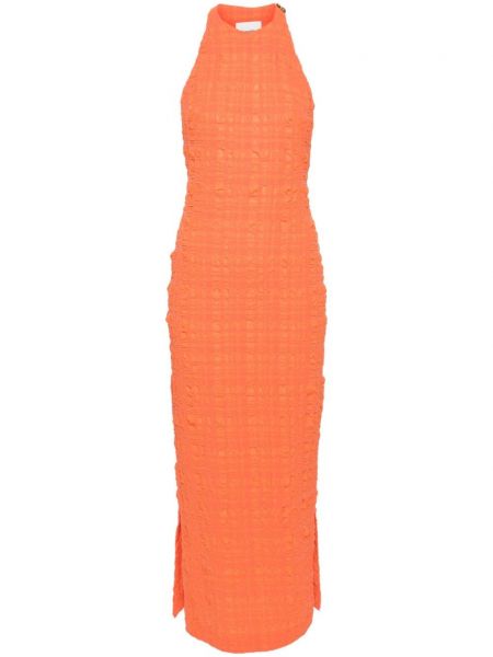 Μίντι φόρεμα Nanushka πορτοκαλί