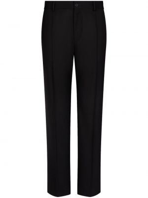 Rovné kalhoty Dolce & Gabbana černé