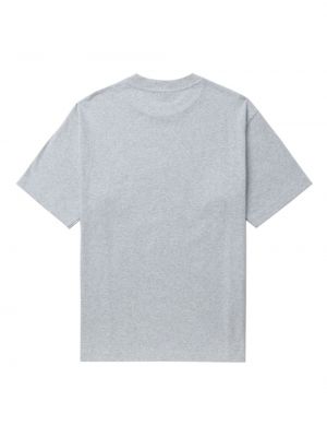 T-shirt brodé en coton Chocoolate gris