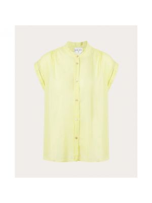 Camisa de algodón Forte Forte amarillo