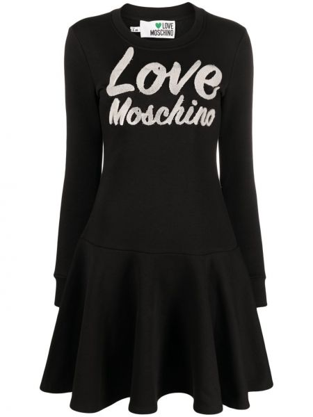 Kleid mit print ausgestellt Love Moschino